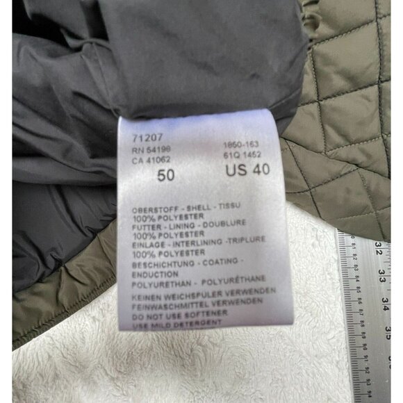 Bogner Quilted Bomber Ski Jacket Women's Size US 40 Green High Neck Zip Pockets - Picture 4 of 9